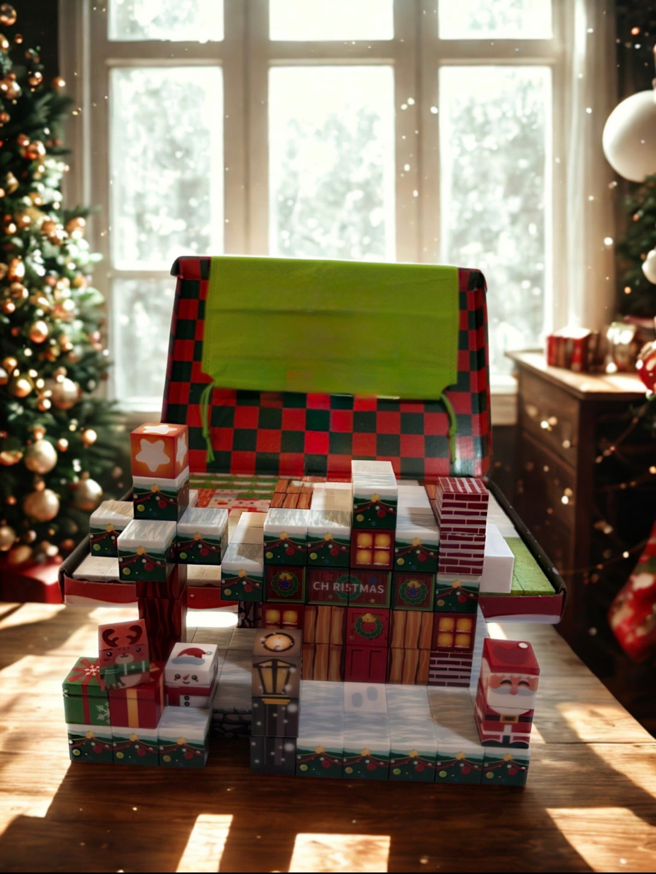 Świąteczne klocki magnetyczne
