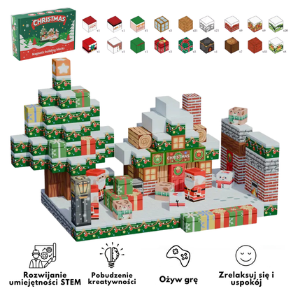 Świąteczne klocki magnetyczne