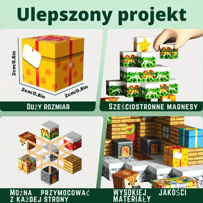 Świąteczne klocki magnetyczne